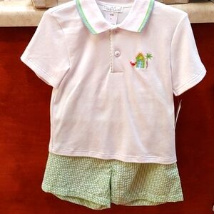 Petit Ami size 4 boys shirt and shorts
